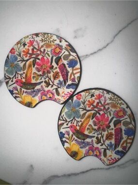 Hummingbird Car Coaster Set